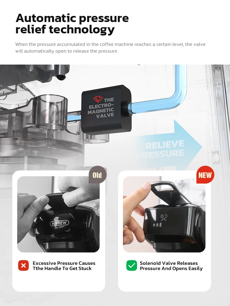 HiBREW 6in1 ماكينة صنع القهوة بالكبسولات الساخنة/الباردة متعددة اسبريسو كافتيرا كابتشينو صانع القهوة دولتشي غوستو مسحوق نسبرسو H1B