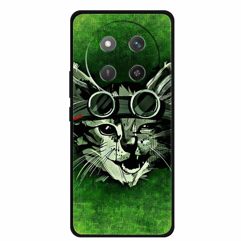 Cat Print Soft TPU Silicone Phone Cover - Lovely Painted Design