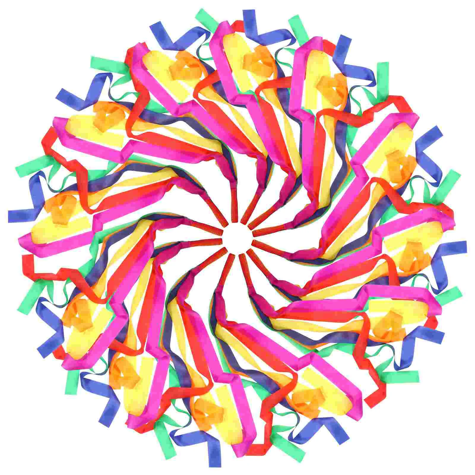 

Ручной Ленточный Радужный ленточный светильник, разноцветные радужные ленты из полиэстера, детские ленты с ритмом