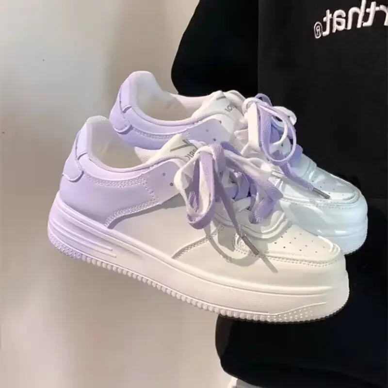 Thick soled versatile student women's Instagram trend for spring and summer 2025 new girls' board shoes casual sports shoes 2