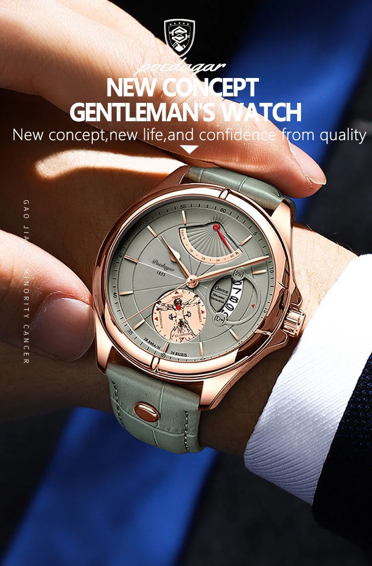 2022 New Men Watch Fashion Top Brand Luxury Sport Men's Wristwatch Waterproof Leather Date Quartz Watches Man Relogio Masculino