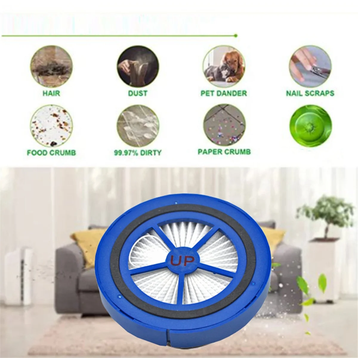Filter for Proscenic P11/P10/P10Pro Smart Ultenic U11 Handheld Wireless Vacuum Cleaner Replacement Spare Parts 3PCS