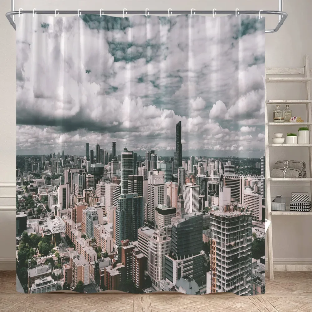 Urban Architecture Shower Curtain New York City Center Architectural  Landscape Bathtub Partition Polyester Fabric Bathroom Decor - AliExpress, image size:1000x1000