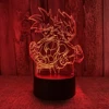 Anime Goku Vegeta Dragon Ball Z Super Saiyan 7/16 color remote control 3D Lamp LED Night Light Goku Jiren Broly Table Lamp Gift 1
