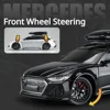 1:24 AUDI RS6 Alloy Miniature Car Model Toy Travel Edition Metal Diecast Vehicle 6 Doors Opened Sound Light Boys Christmas Gifts 4