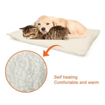Dog Mat Pad Self Heating Rug Thermal Washable Mat Bed Soft Warm Dog Mat for Cat Sleep Keep Thermal Pet Mat 3