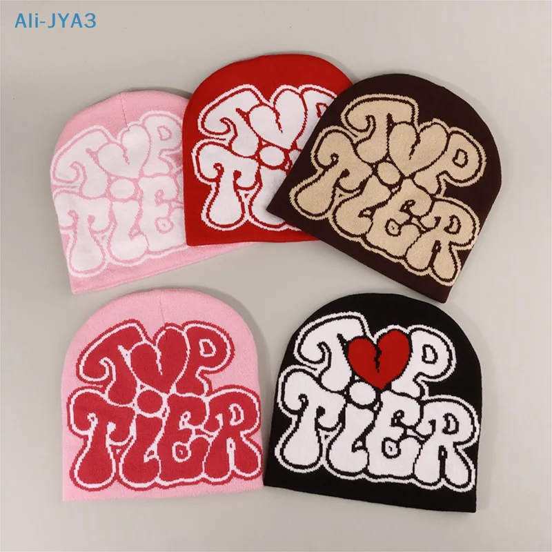 

New Knitting Beanies Hat Men Women Fashion Print Men Women's Cap Warm Winter Hats Fashion Hundred Take Knitted Wool Hat