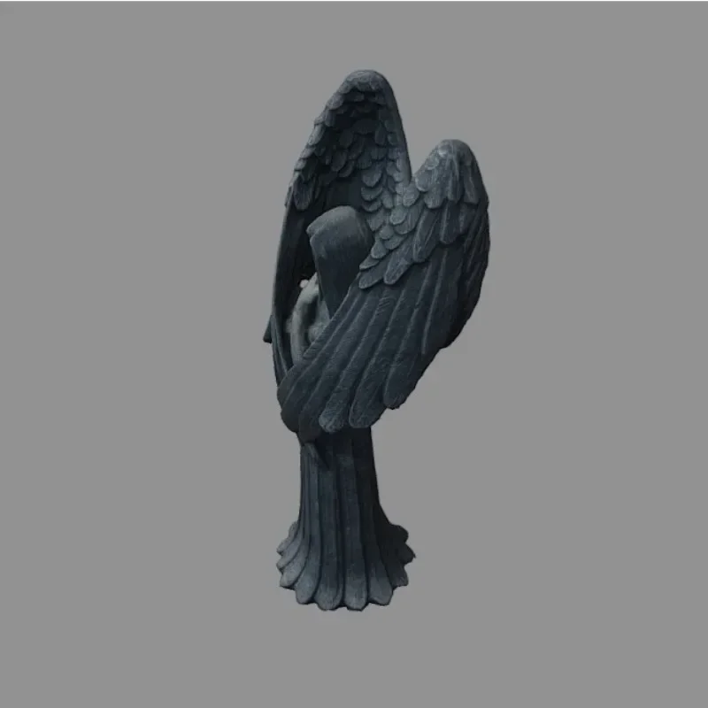 New Darkness Fallen Angel The Myth Of Cthulhu Statue Faceless Lucifer Sculpture Resin Crafts Home Simple Style Place Decorations