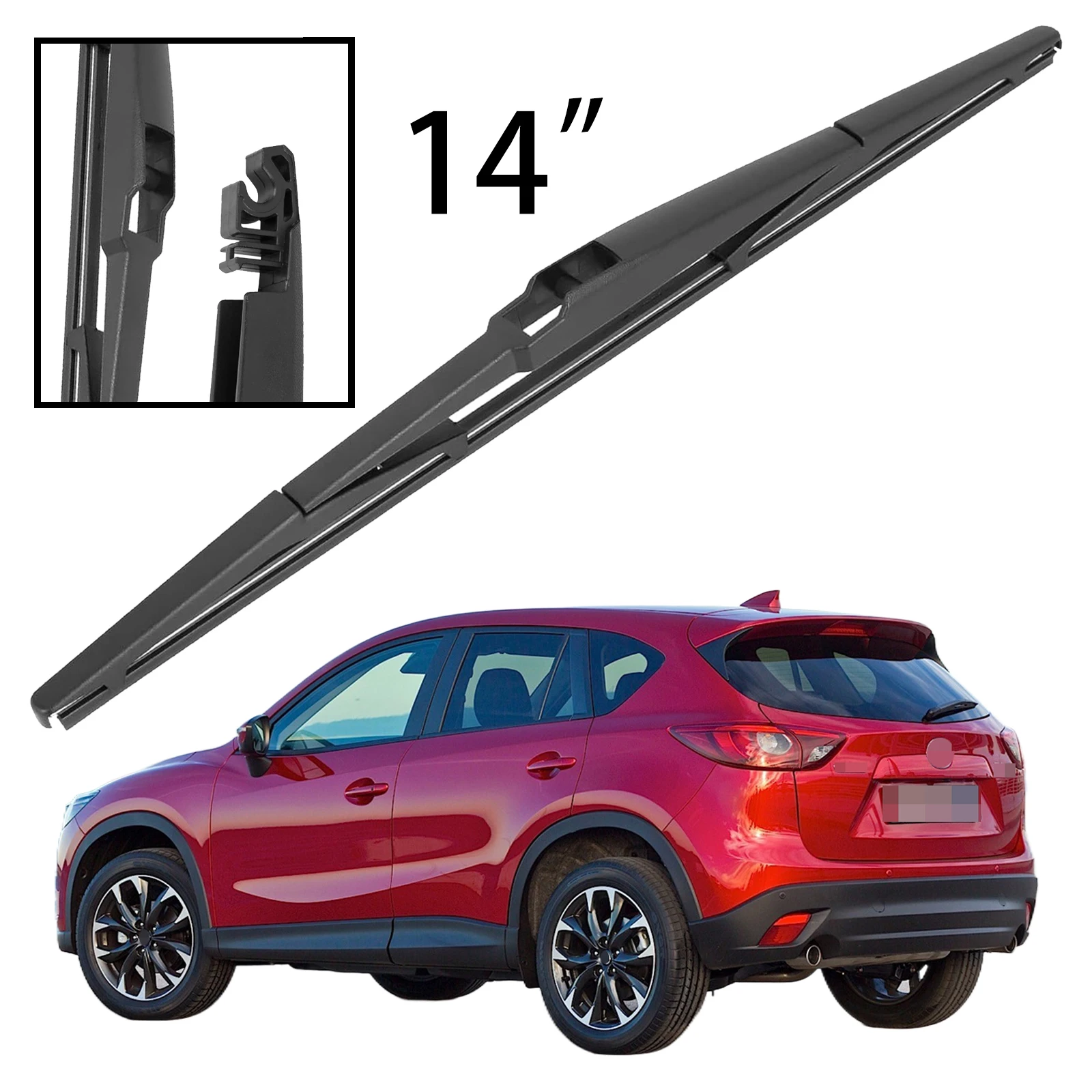 14" Rear Windshield Windscreen Washer Wiper Blade For Mazda CX-5 CX5 KE ...