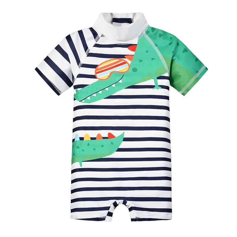 Summer Boys Swim Shorts Swimwear Sunscreen High Elasticity Cartoon Printing Outdoor Swimming Pool