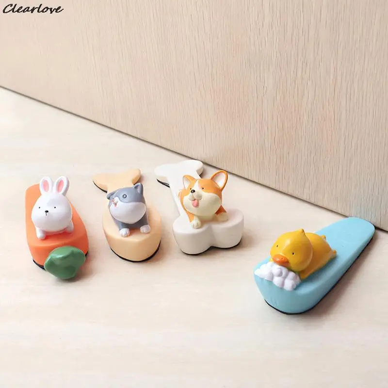 

1PC Cute Cartoon Silicone Figure Door Stopper Wedge Door Jam Catcher Block Guard Home Office Protectors