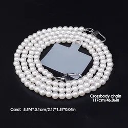 Universal Anti - Lost Lanyard Sling Belt Clip Chain for Mobile Phones - Stylish Crossbody and Wrist Strap with Patch (Crossbody Chain)