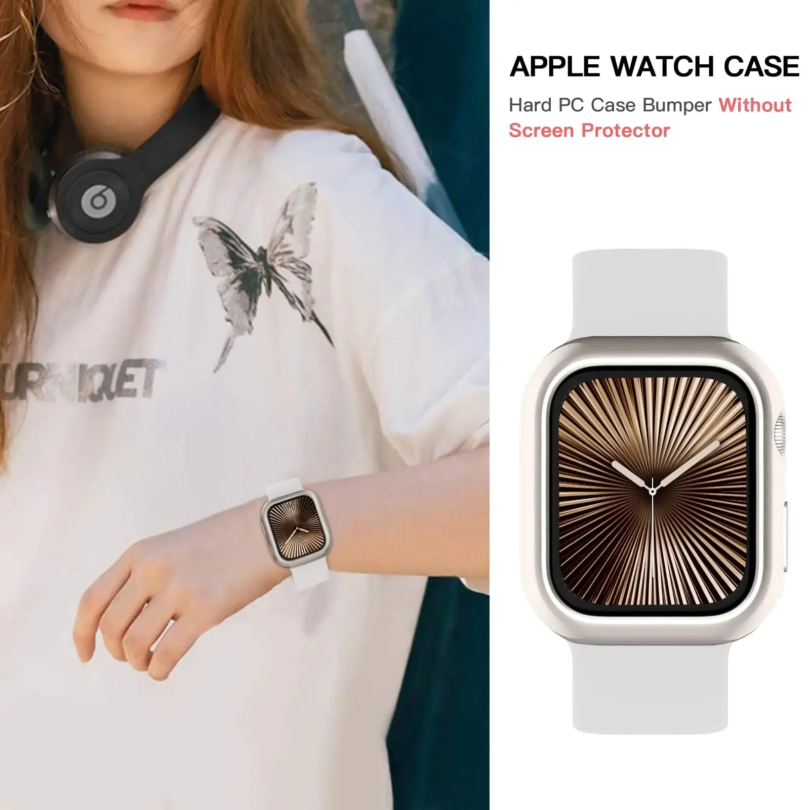 Matte Hard Cover Bumper Protector for Smartwatch - Premium PC Case Accessory