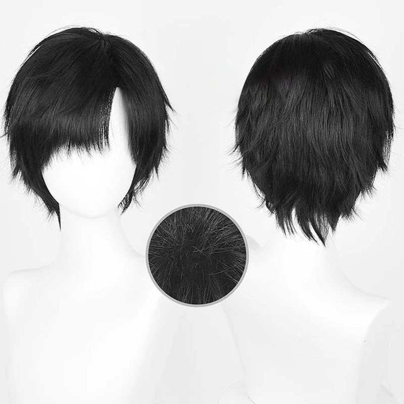 lupu Love And Deepspace  Cosplay Wig 12cm Short Hair Anime Wig Heat Resistant Synthetic Halloween Party Wigs