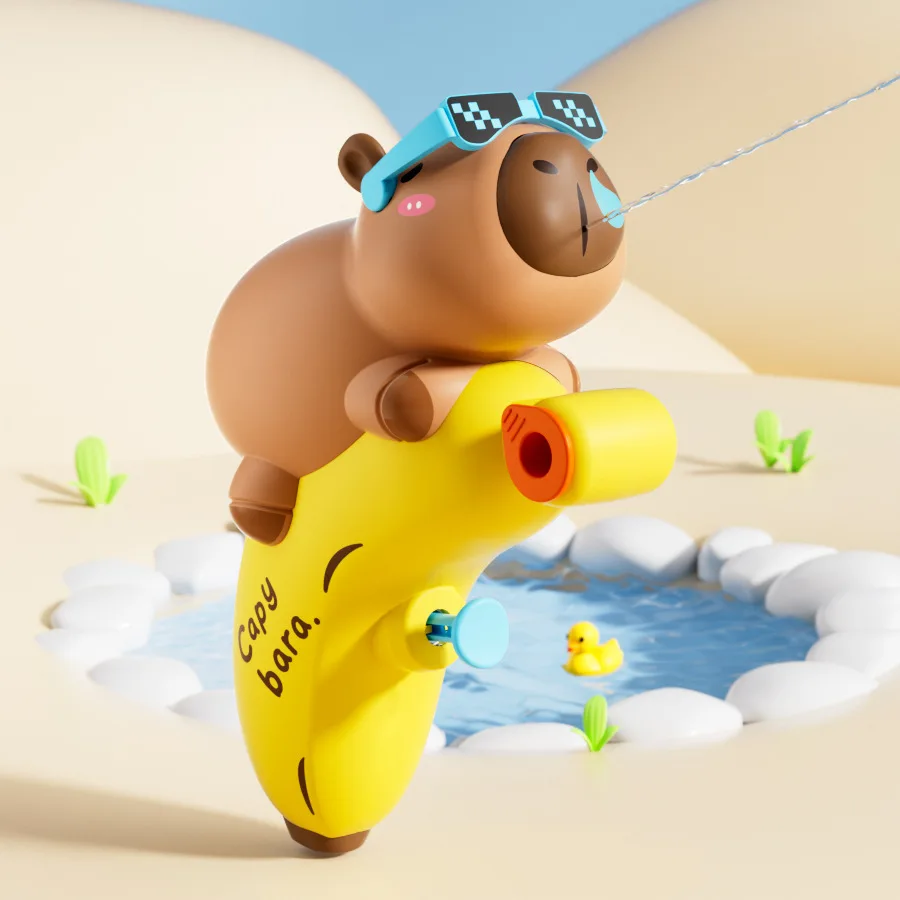 Kapibara New Kids Squirting Water Gun Outdoor Water Fight Toy Safe Splash Play for Preschool Bath Pool Beach Summer Party