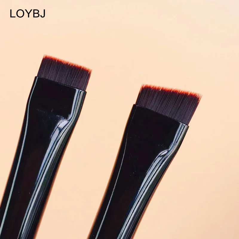 Makeup Brushes Thin Eyebrow Eyeliner Super Fine Angled Brow Contour Portable Women Eyeliner Cream Cosmetic Tools