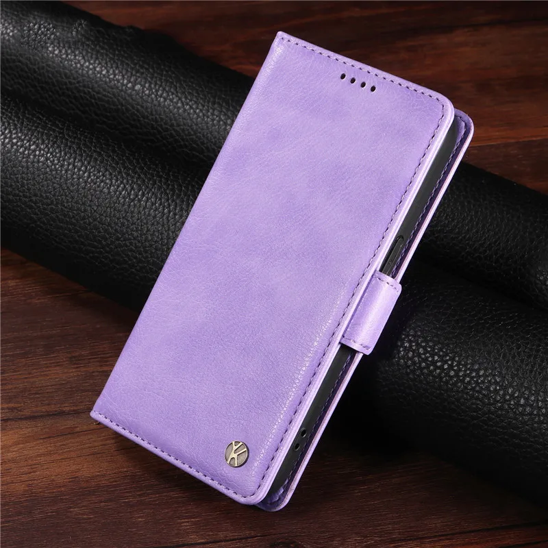 Genuine Leather Flip Phone Stand Wallet Case Cover