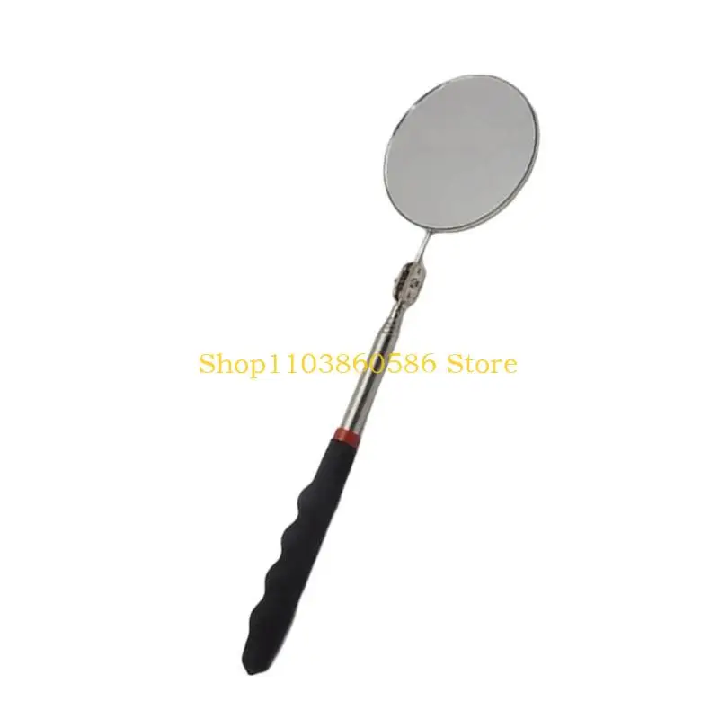 242A 32mm/82mm 검사 거울 자동 수리 도구 긴 손잡이 360도 회전 텔레스코픽 라운드 미러 기술자