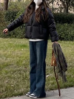 Casual Jeans Straight Leg Women Autumn Winter Vintage Loose Retro American Style Streetwear Chic Wide Leg Pants Women's pants - Image 5