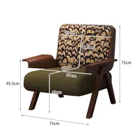 Modern Vintage Couch Living Room Luxury Nordic Single Lazy Living Room Sofas Ottoman Puff Sofa Wohnzimmer Living Room Furniture 2