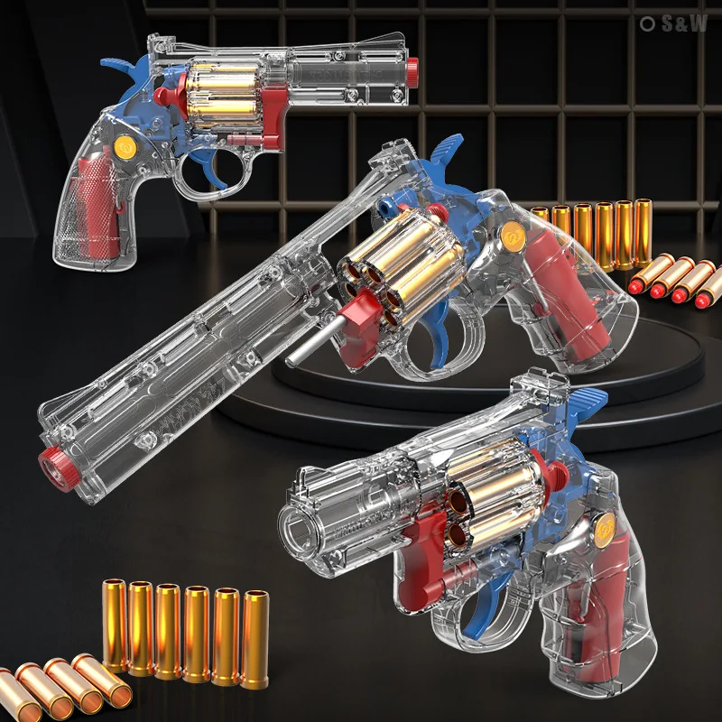 Pistola de juguete, pistola de 6.75 pulgadas, revólver de 8 disparos para  niños, 2 pistolas por pedido, ideal para suministros de fiesta de  cumpleaños