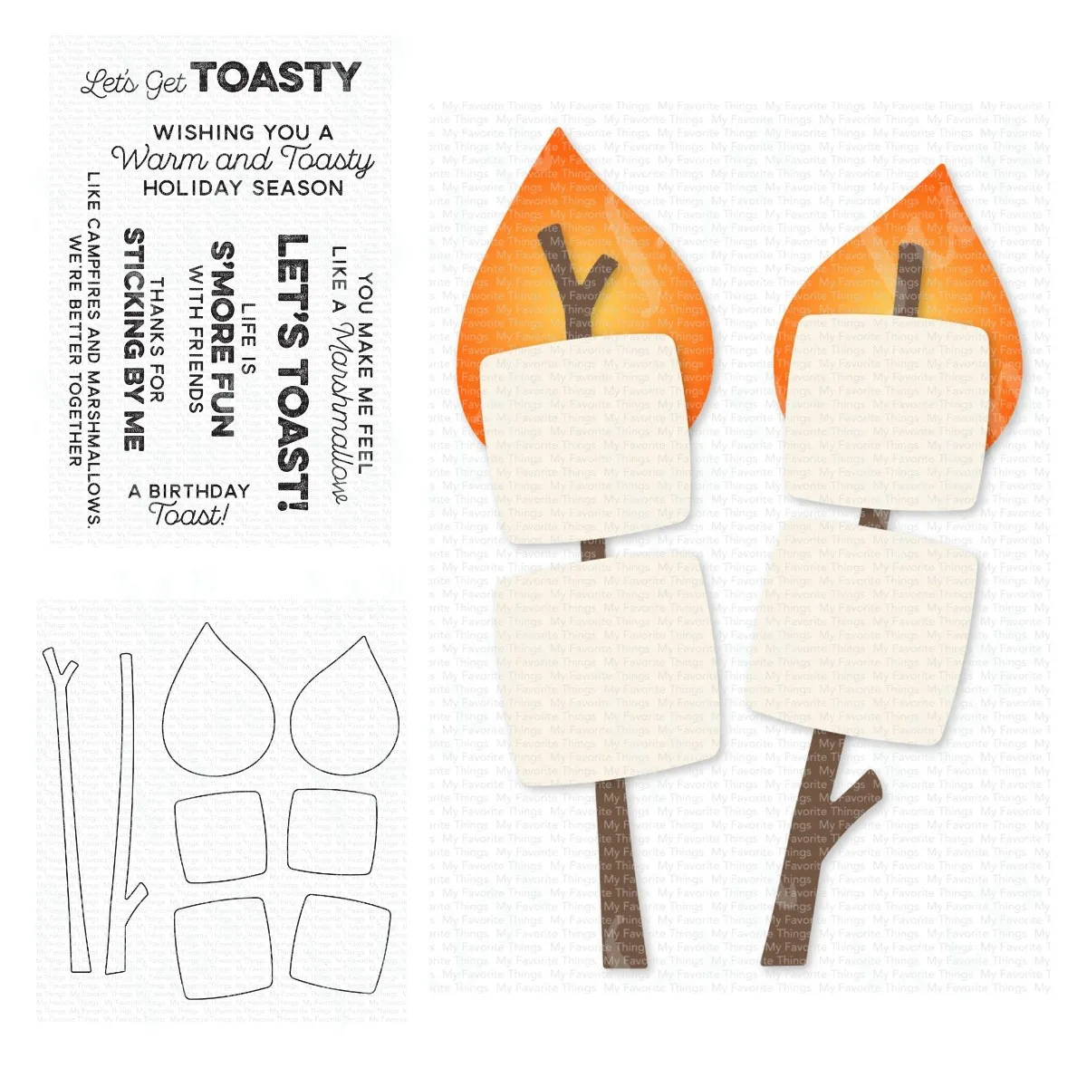 

New Arrival Stamps and Dies 2023 Get Toasty Sentiment Clear Stamps DIY Scrapbooking Photo Album Embossing Die Cuts Crafts Decor