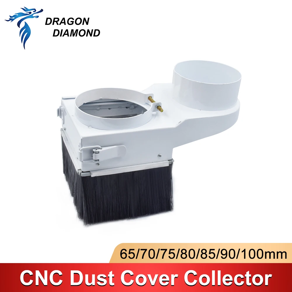 

CNC Spindle Dust Shoe Collector Dia. 70/75/80/85/90/100mm Dust Boot Cleaner for Spindle Motor Router Machine Cover