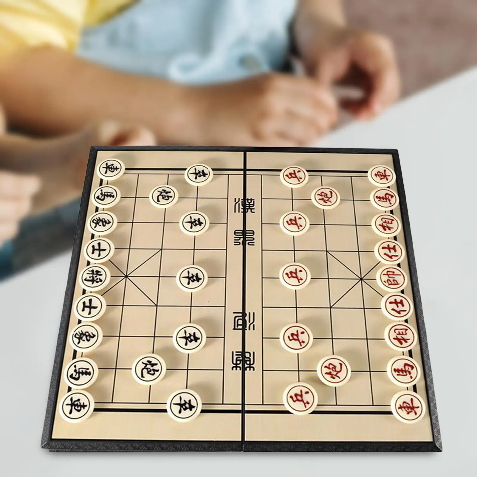Ic jogo de tabuleiro de xadrez chinês dobrável-desdobrar para 19x19x3cm -  AliExpress
