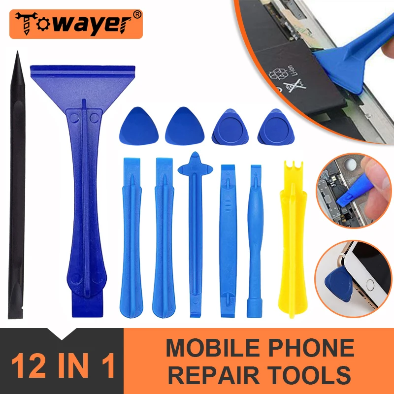 12 In 1 Mobile Phone Repair Tools Electronic Equipment Laptop Computer Disassemble Pry Opening Screwdriver Kits Screen Hand Tool 25 in one multi purpose leather case manual screwdriver bits combination set mobile phone notebook repair tools