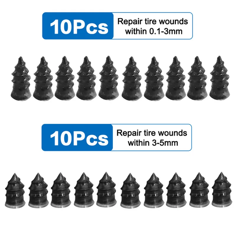 10PCs Motorcycle Vacuum Tire Repair Rubber Nail DisassemblyFree