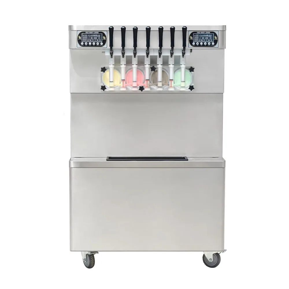 2350W Commercial New Design Industrial Chinese Auto Pre-cooling 55L/H Clean Summer Soft Ice Cream Machine all purpose cleaning paste clean shoes white cleaning cream effectively dissolves dirt deep inside the fiber diaphragm design