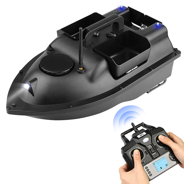 Bateau à appâts de pêche Rechargeable, télécommande