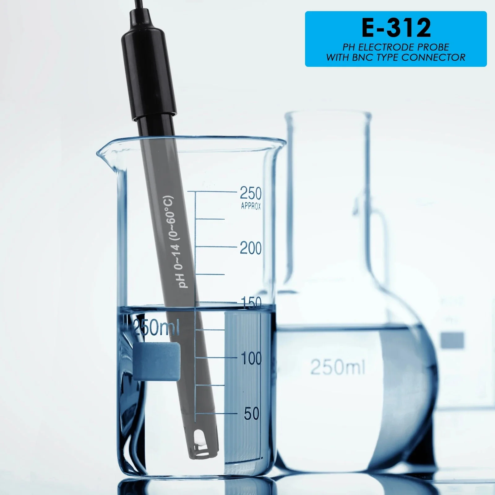 PH Electrode Sensor Probe Factory Industry Experiment Laboratory Pool Water Analyzer PH Meter Tester PH Probe BNC Connector 3