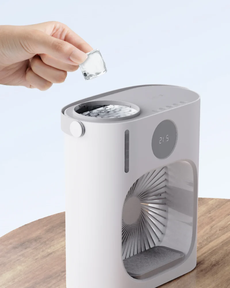 2024 Portable USB  Air Conditioner Desktop Fans 900ml Air Cooler Water Cooling Spray Fan Desktop Humidification Fan Air Cooling