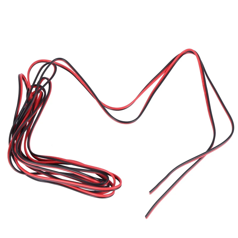 ABJV 3X 20 Gauge Per 3 Meter Red Black Zip Wire Awg Cable Power Ground Stranded Copper Car