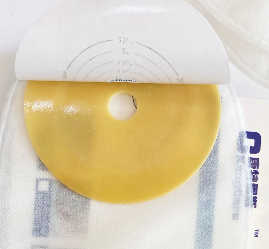 30pcs/lot; Economical Drain valve Colostomy Bags for Adults; One-piece system Ostomy Pouch with Clip Closure, Cut-to Fit 15-60mm 5