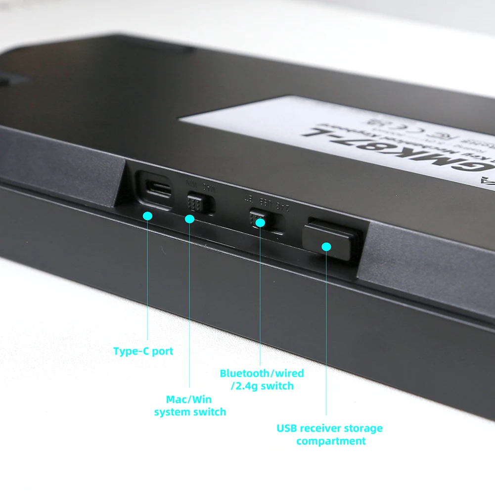 GMK87 GMK104 Wireless Mechanical Keyboard 2.4G/Wired/ Bluetooth 5.0 Keyboards Hot-Swappable Gasket Structure Customized Keyboard