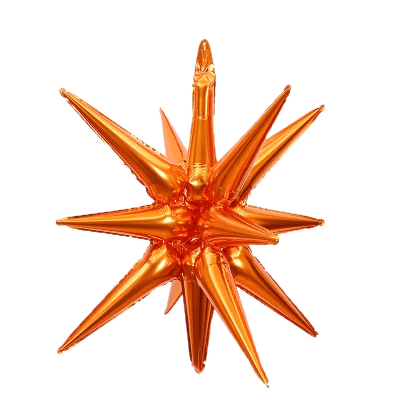 Esplodere Stella Foil Palloncini, 3 Pezzi Palloncini Foil Star, Palloncini Esplosivi 4D, Palloncini Giganti da Discoteca, per Decorazioni Anni '80 e '90, Feste, Matrimoni, Baby Shower (Caramello