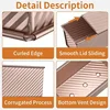Rectangle Pullman Loaf Pan with Lid 1lb Non-Stick Bread Baking Pan Carbon Steel Corrugated Toast Box Toast Mold for Oven Baking 5