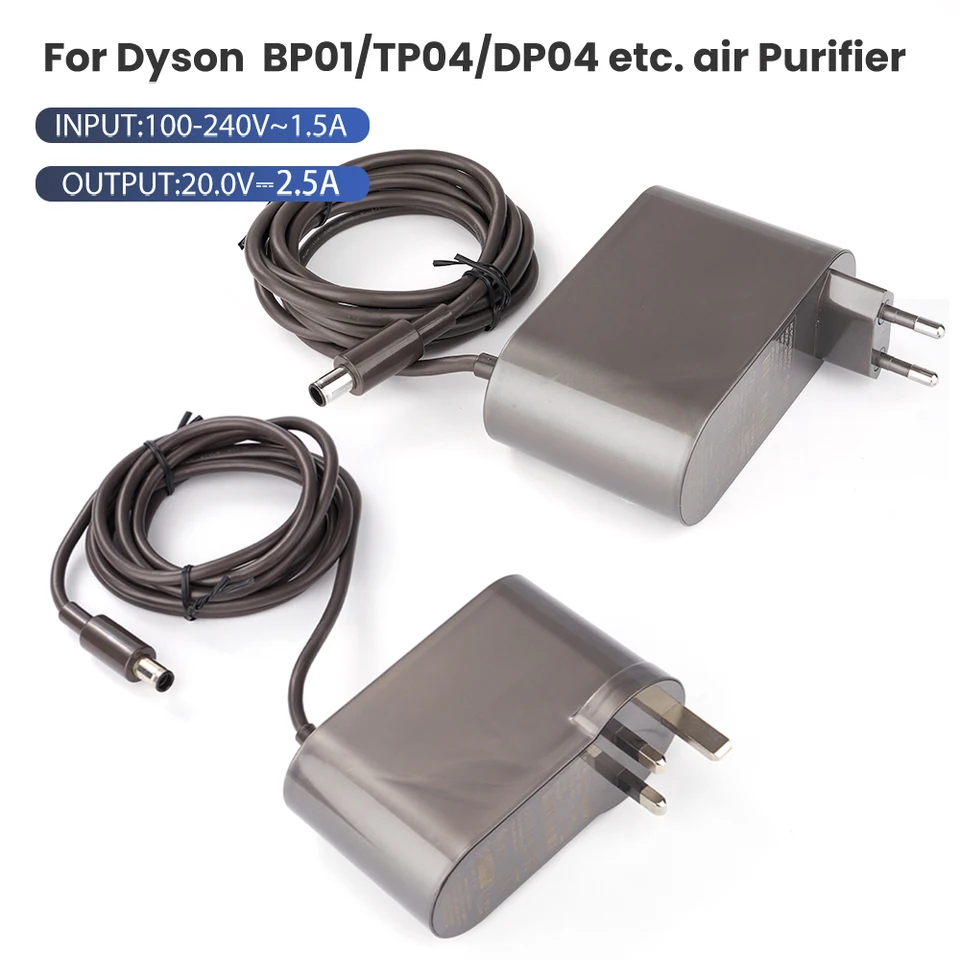 118セット① Dyson空気清浄機用電源アダプターの交換、EU de kr、dysonbp01、tp04