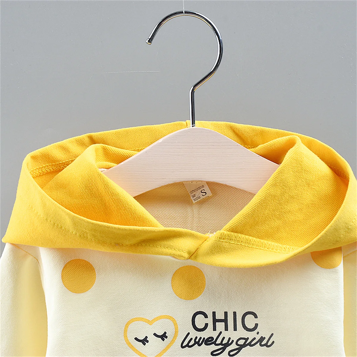 Spring and Autumn Children's Girl Baby Dot Print Sweatshirt Long Sleeve Top Children's T-shirt Clothing Sweatshirt