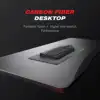 Ergonomic Curved 3-Sided LED Z-Leg Gaming Desk, Black 3