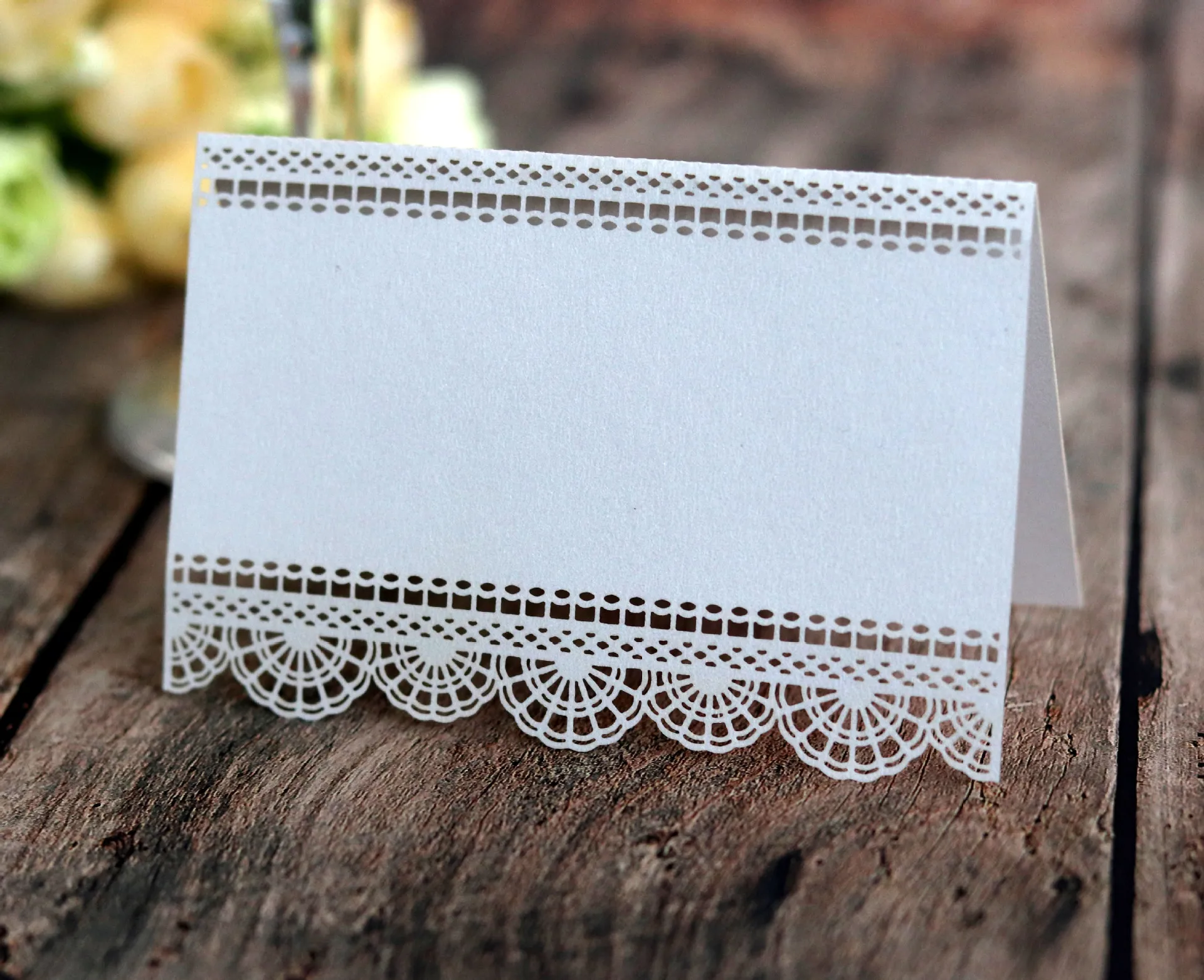 Wedding Table Card Paper Laser Cut Heart Shape Table Name Card Place Wedding Party Decoration Favor Seat 10/20/30Pcs