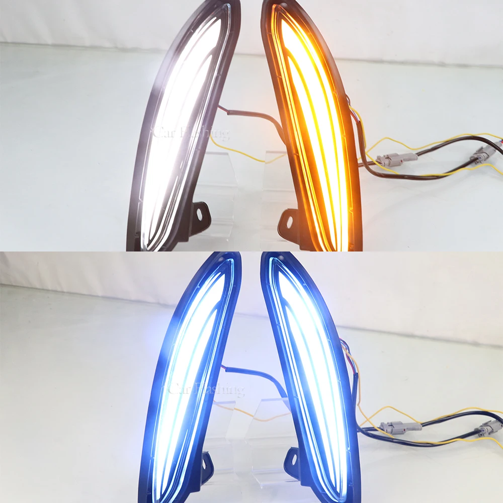 2PCSCarDRLLampLEDDaytimeRunningLightForToyotaHarrierVenza