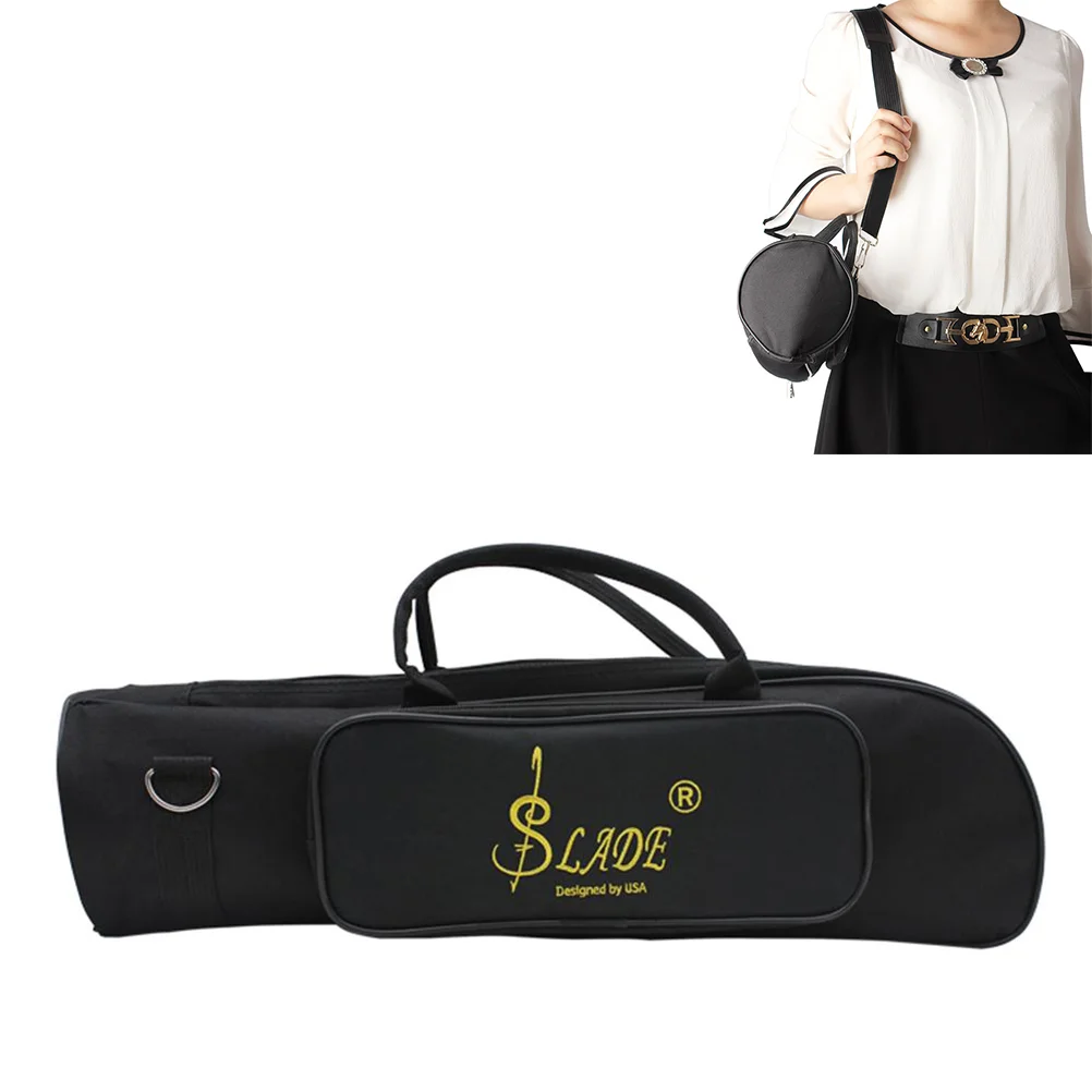 

B-flat Trumpet Bag Durable Conventional Shoulder Handheld Case Bag (Black)