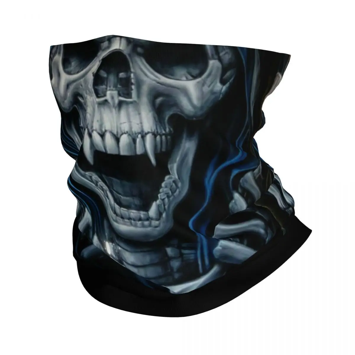 

Horror Grim Reaper Bandana Winter Neck Warmer Men Windproof Wrap Face Scarf for Ski Halloween Scary Skull Gaiter Headband