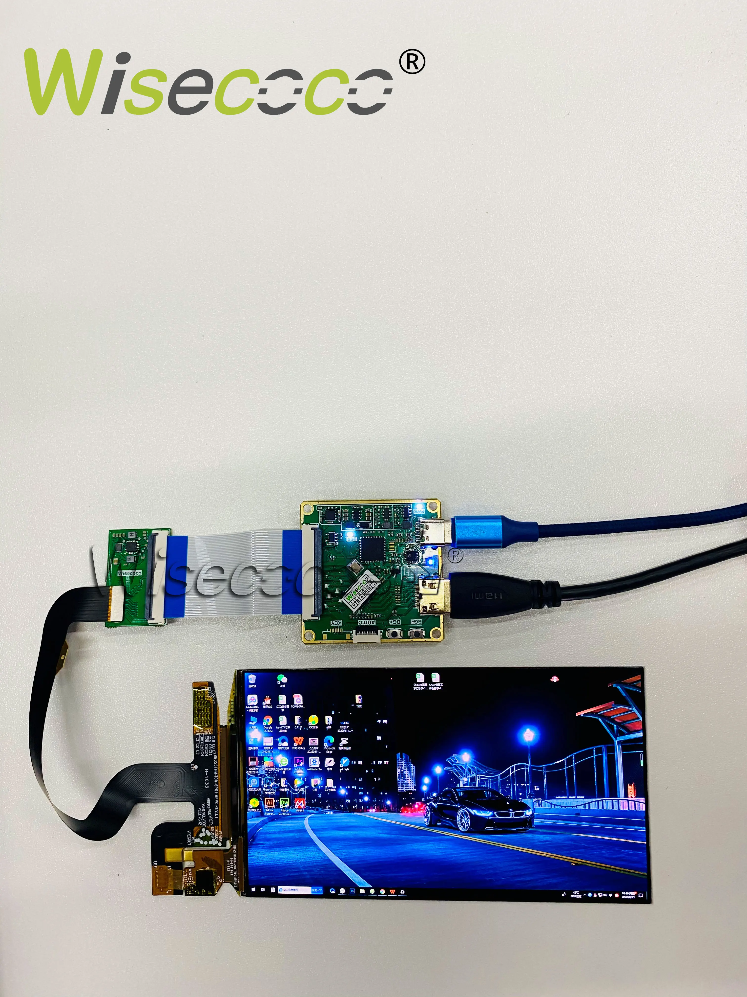 Tela Sensível ao Toque Fhd Oled 1920x1080 Amoled 1920x1080 Módulo de Exibição Win 10 11 pi de Framboesa Usb Placa de Driver tipo c 55 - Imagem 3