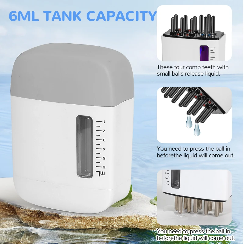 Electric Head Scalp Massager Red Light Vibration Massage Comb Essential Oil Liquid Guide Massager Anti Hair Loss Scalp Care Tool