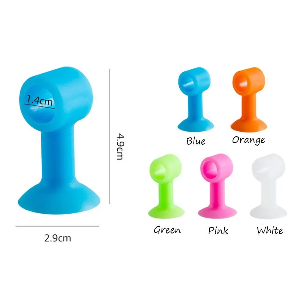 Suction Cup Type Anti-Collision Door Stopper Silicone Door Handle Silence Protection Pad Suction Cup Type Silent Cover