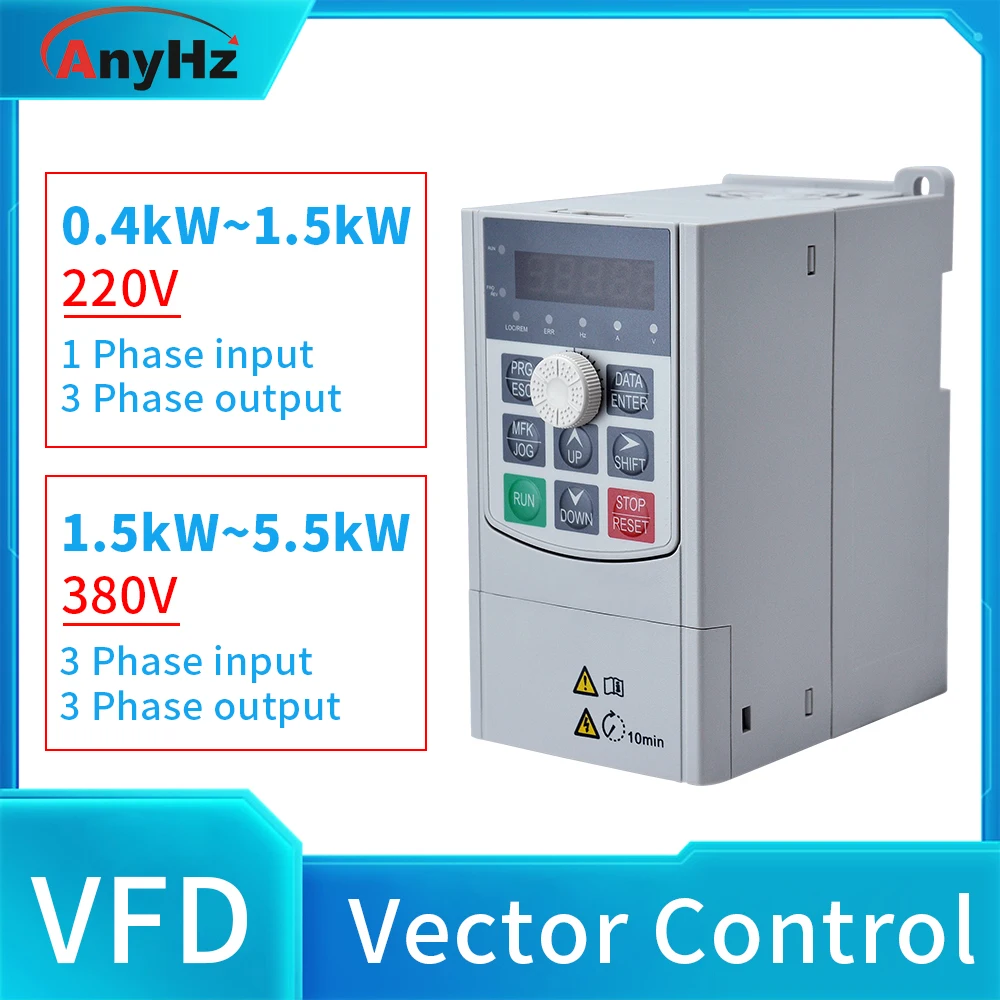 Tanio VFD napęd o zmiennej częstotliwości falownik 2.2kW,4kW,5.5kW